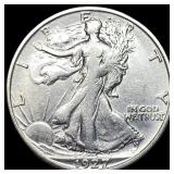 1927-S Silver Walking Liberty Half Dollar  CLOSEL