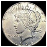 1926-S Silver Peace Dollar NEARLY UNCIRCULATED