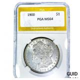 1900 Morgan Silver Dollar PGA MS64