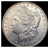 1887 Silver Morgan Dollar CLOSELY UNCIRCULATED