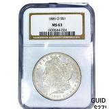 1885-O Morgan Silver Dollar NGC MS63