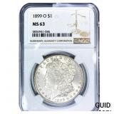 1899-O Morgan Silver Dollar NGC MS63