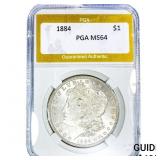 1884 Morgan Silver Dollar PGA MS64