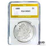 1888 Morgan Silver Dollar PGA MS63