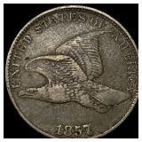 1857 Flying Eagle Cent NEARLY UNCIRCULATED