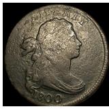 1800 Draped Bust Large Cent ABOUT  UNCIRCULATED