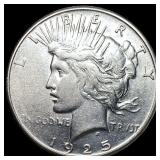 1925-S Silver Peace Dollar CLOSELY  UNCIRCULATED