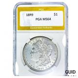 1889 Morgan Silver Dollar PGA MS64