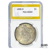 1898-O Morgan Silver Dollar PGA MS64