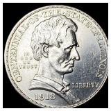 1918 Silver Illinois Half Dollar UNCIRCULATED