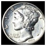 1927 Silver Mercury Dime CHOICE BU