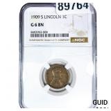 1909-S Wheat Cent NGC G6 BN