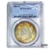 1884-O Morgan Silver Dollar PCGS MS62
