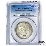 1952 Washington Carver Half Dollar PCGS MS64
