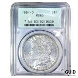 1884-O Morgan Silver Dollar PCGS MS63