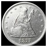 1875-S Silver Twenty Cents NEARLY  UNCIRCULATED