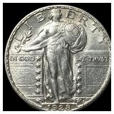 1928-S Silver Standing Liberty Quarter CHOICE  BU