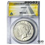 1926 Silver Peace Dollar ANACS MS61