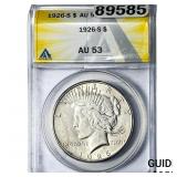 1926-S Silver Peace Dollar ANACS AU53
