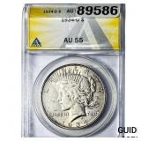 1934-D Silver Peace Dollar ANACS AU55