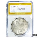 1884-O Morgan Silver Dollar PGA MS63