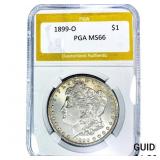 1899-O Morgan Silver Dollar PGA MS66