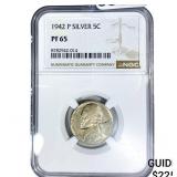 1942-P Jefferson Nickel NGC PF65