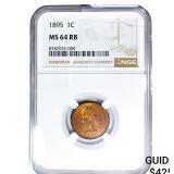 1895 Indian Head Cent NGC MS64 RB