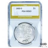 1900-S Morgan Silver Dollar PGA MS63
