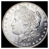 1887 Morgan Silver Dollar GEM BU