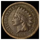 1860 Copper-Nickel Indian Head Cent NEARLY UNCIRCU
