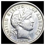 1908-S Silver Barber Dime CLOSELY  UNCIRCULATED
