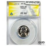 1953 Jefferson Nickel ANACS PF66 PROOF