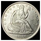 1856-O Silver Half Dollar CLOSELY UNCIRCULATED