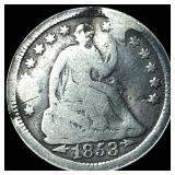 1853-O Seated Liberty Silver Half Dime HIGH GRADE