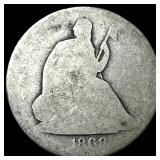 1868-S Silver Seated Liberty Half Dollar NICELY CI