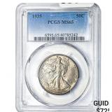 1935 Walking Liberty Half Dollar PCGS MS65