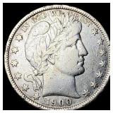 1900 Barber Half Dollar ABOUT UNCIRCULATED
