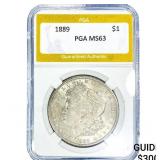 1889 Morgan Silver Dollar PGA MS63