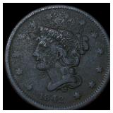1842 Braided Hair Large Cent NEARLY  UNCIRCULATED