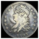1808 Capped Bust Half Dollar NEARLY  UNCIRCULATED