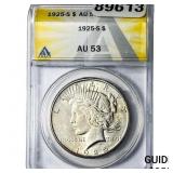 1925-S Silver Peace Dollar ANACS AU53