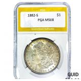 1882-S Morgan Silver Dollar PGA MS68