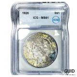 1926 Silver Peace Dollar ICG MS61