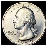 1950 Silver Washington Quarter CHOICE PROOF