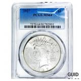 1927 Silver Peace Dollar PCGS MS64