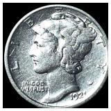 1921-D Silver Mercury Dime  CLOSELY UNCIRCULATED