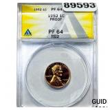 1952 Wheat Cent ANACS PF64 RED