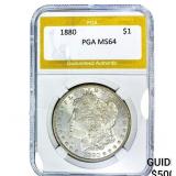 1880 Morgan Silver Dollar PGA MS64