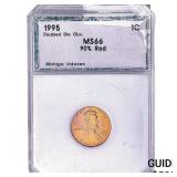 1995 Lincoln Memorial Cent PCI MS66 90% RED